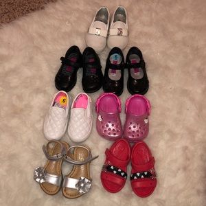 Bundle of 7 pairs of Toddler Girls shoes & sandals